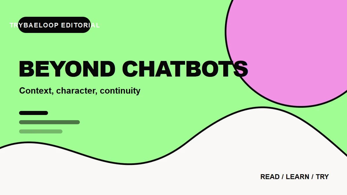 Editorial comparison of a standard chatbot and a personalized AI companion