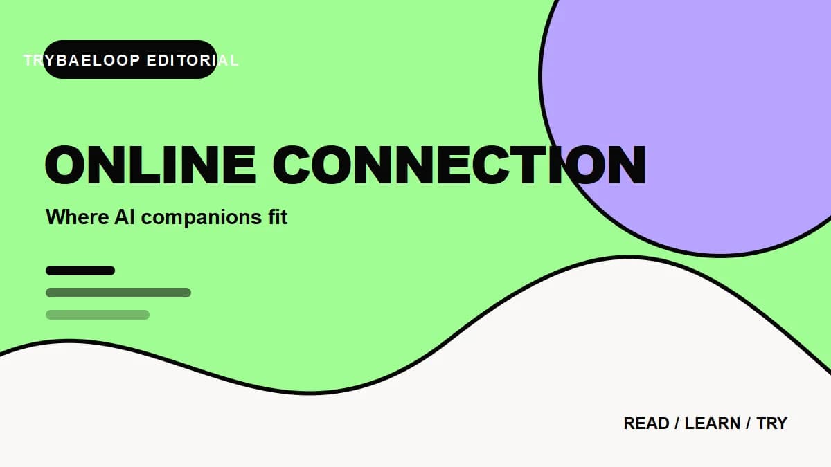 Editorial illustration of digital conversation and the future of online connection